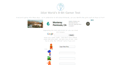 Desktop Screenshot of 8bitgamer.idiotworld.com