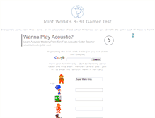Tablet Screenshot of 8bitgamer.idiotworld.com